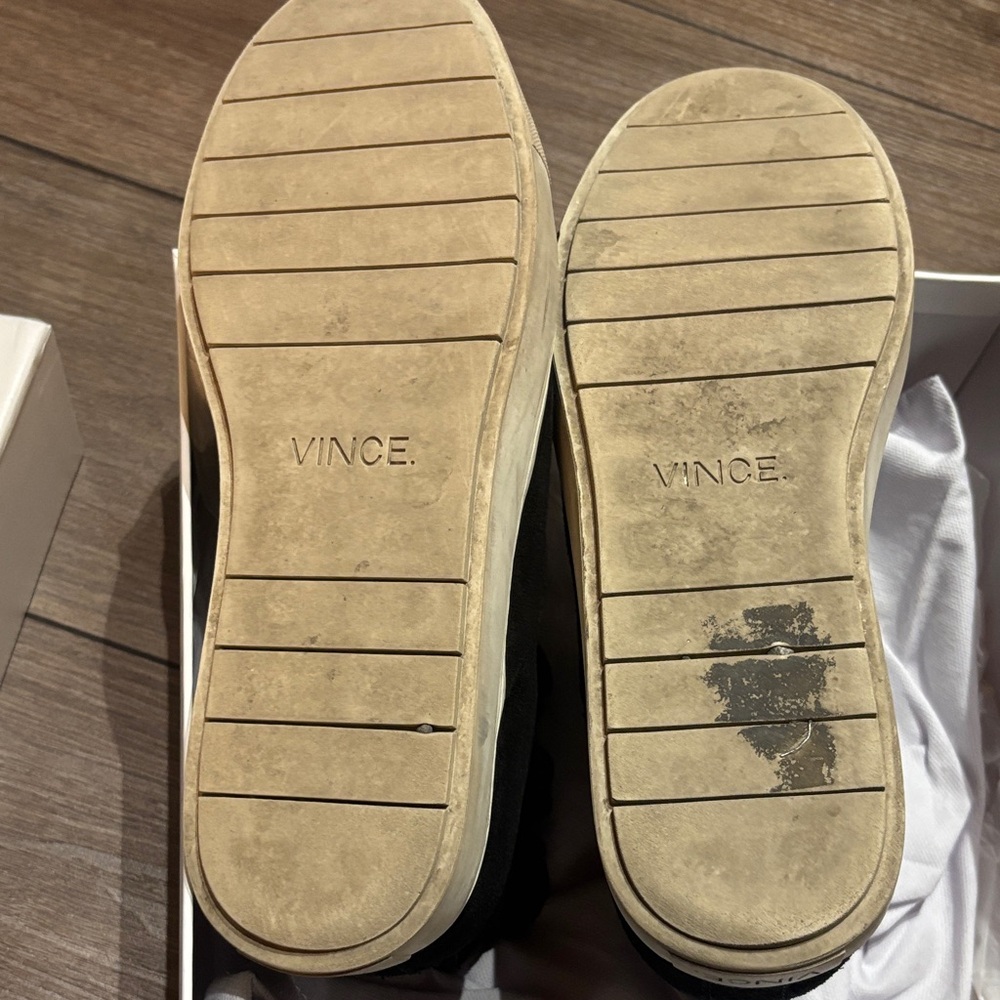 Women’s Vince Black Suede Chelsea-Style Slip-On
